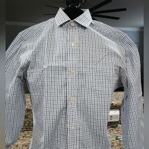 Thompson Blue and White Dress Shirt